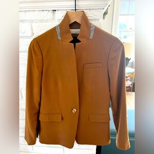 J. Crew Regent Wool Blazer in Camel